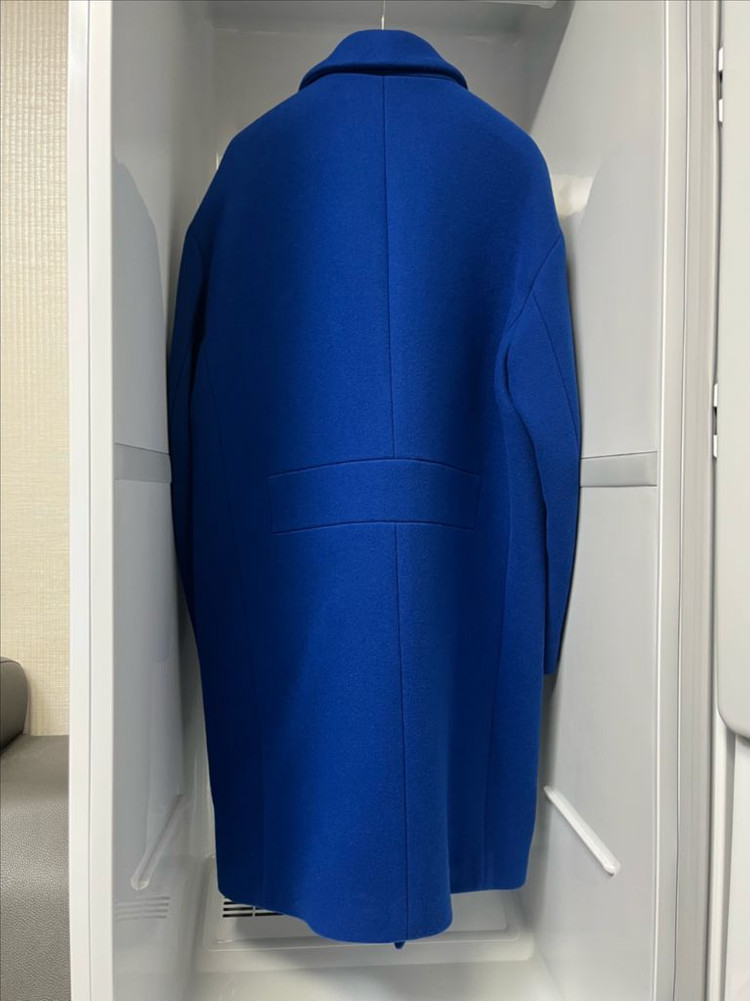 시스템옴므 캐시미어 코발트블루 오버핏 코트 95사이즈--1