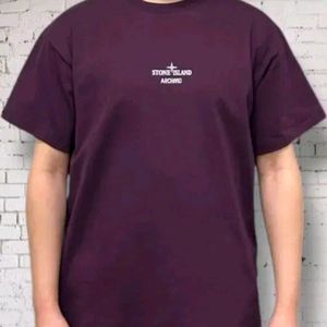 스톤아일랜드 로고 반팔 티셔츠