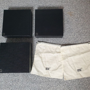 몽블랑 박스 3개, 더스트백 2개 일괄