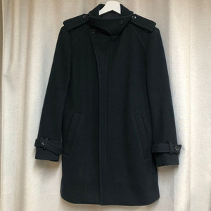 우영미 남성 울 싱글 코트 48 (100) 다크그린