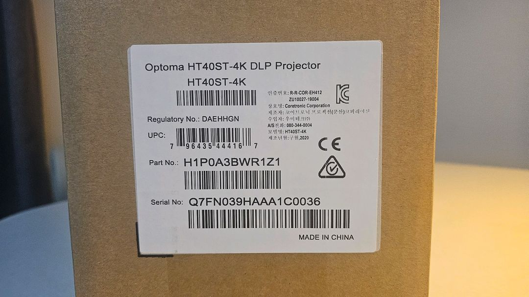 옵토마 HT40ST-4K 4200안시 풀HD 단초점빔프로젝터--1