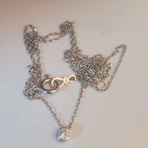 14k화이트골드 목걸이