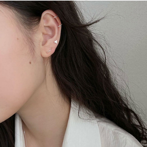 실버925 더 클랑 스테이플러 U 이어링 귀걸이