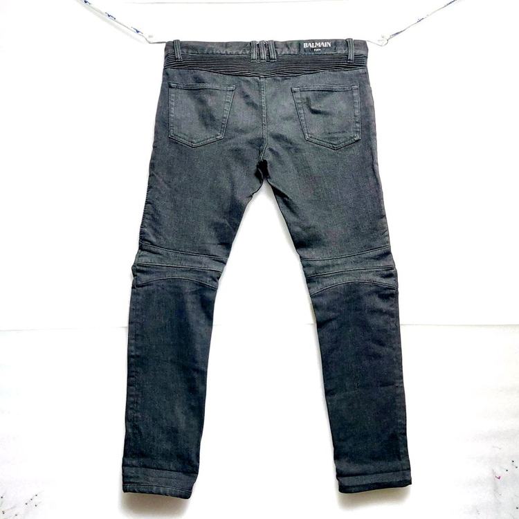 발망 남성청바지32~34*바이커진*블랙진*스판 이미지