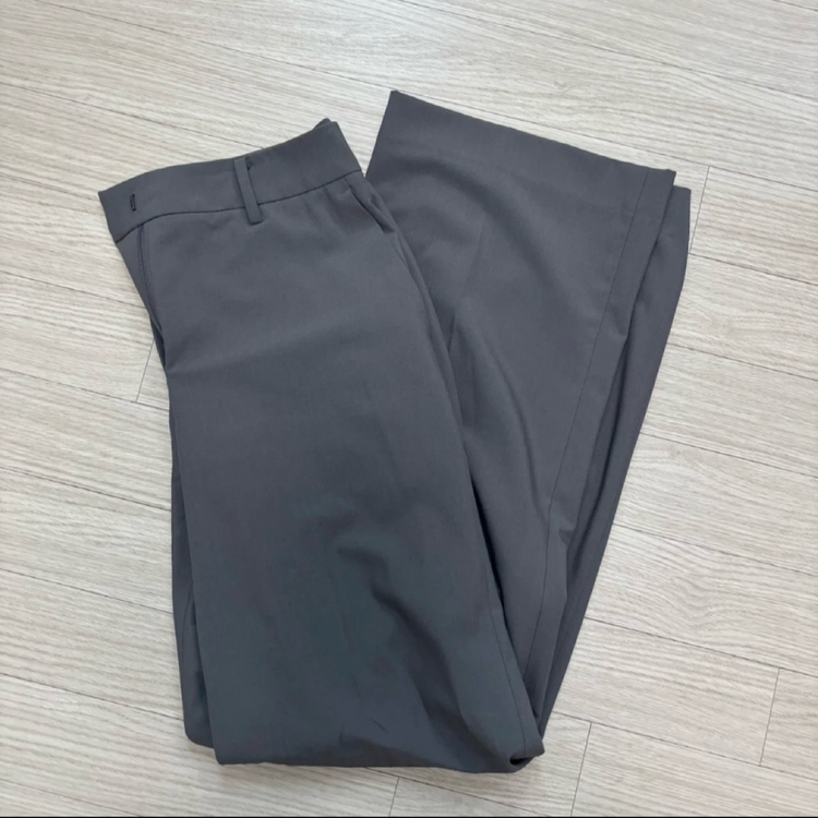 지오다노 스트레이트 쿨 슬랙스 그레이 25--4