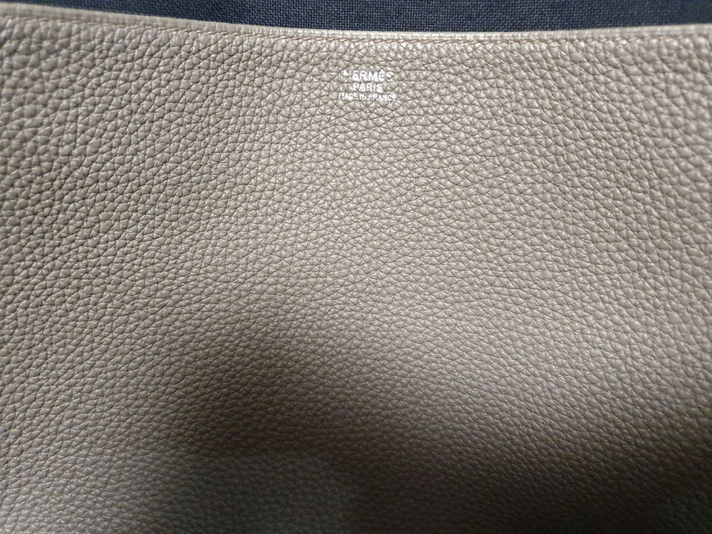 정품 에르메스 빅토리아 라이트 브리프케이스 그레이--6