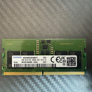 삼성전자 노트북램 DDR5-4800 (8GB) 1개