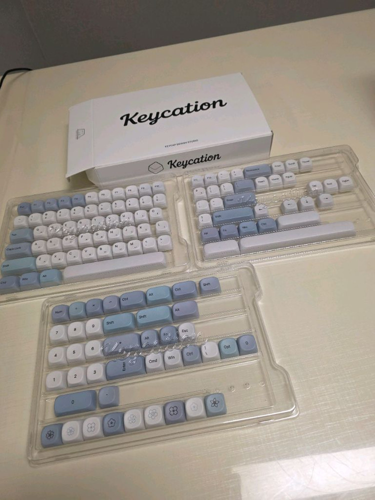 사오파오 블루 132키 키캡 세트 이미지