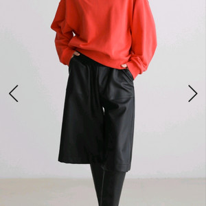 몸빼 트윙클 후드 스웨트셔츠 오렌지 프리사이즈