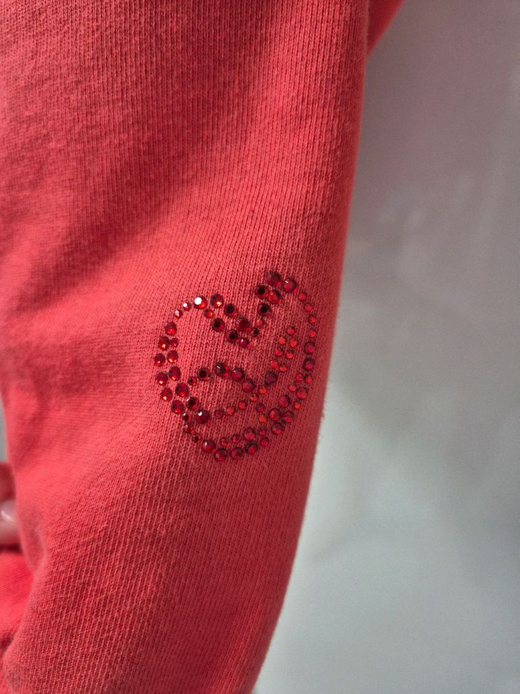 몸빼 트윙클 후드 스웨트셔츠 오렌지 프리사이즈--8