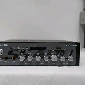 2채널 앰프 SA-100BT 카페 노래방 업소용 매장 미니엠프 이미지