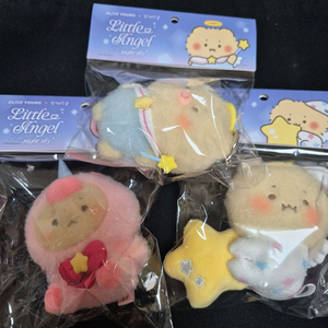 [미개봉] 망그러진곰 망곰 인형키링 3종일괄 아기천사, 별, 유니콘