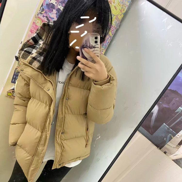 버버리 디테처블 슬리브 후드 퍼퍼 자켓 웜 허니--2