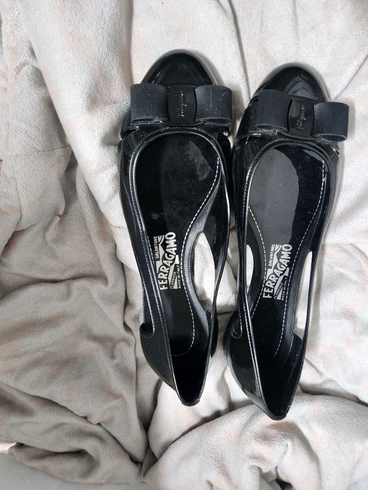 리본 플랫슈즈--2