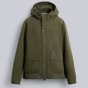 M) 자라 라이트웨이트 바람막이 자켓 카키 6518 018