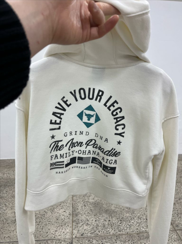 언더아머 프로젝트락 여성 크롭후드집업sm(44-55)--9