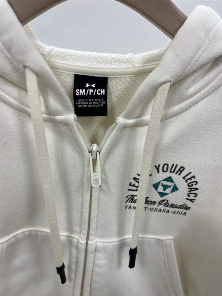 언더아머 프로젝트락 여성 크롭후드집업sm(44-55)--3