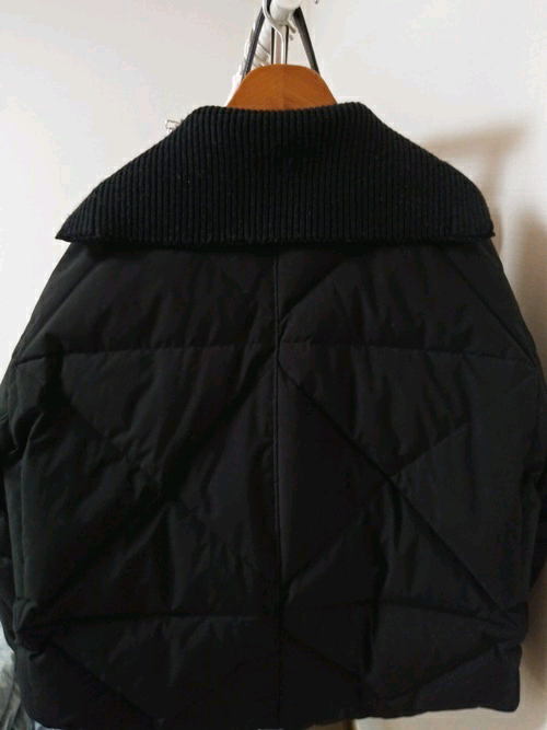 니트카라 다운자켓--2
