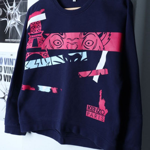 W(F) 겐조 맨투맨 티셔츠 아동 키즈 빅프린팅 이미지