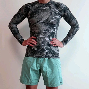 새상품) 루카 RVCA 하와이 리얼트리 주짓수 래쉬가드