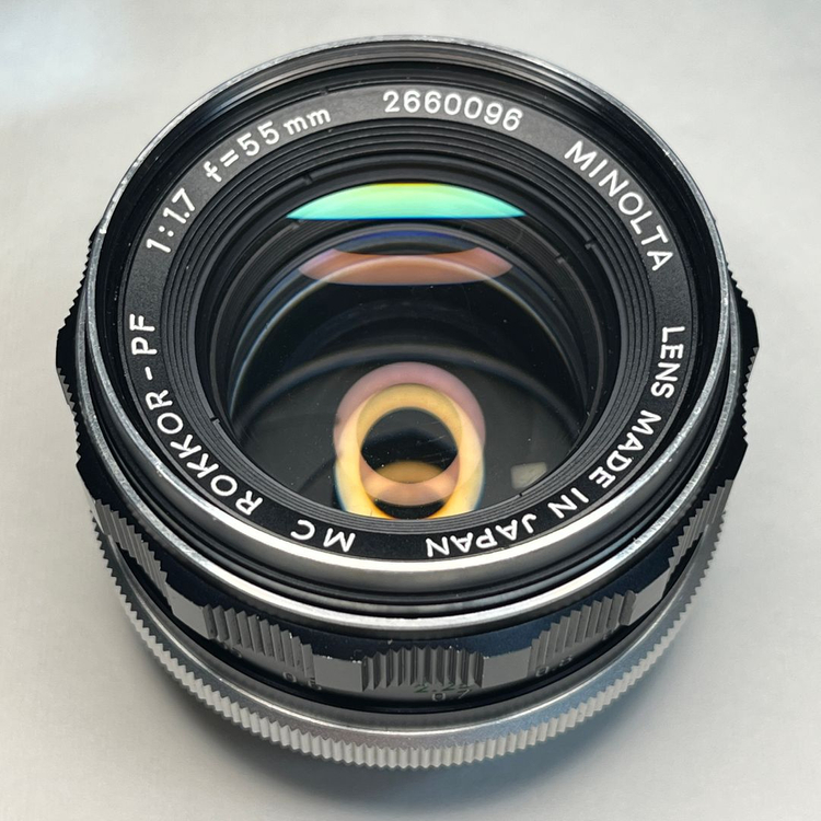 미놀타 55mm f1.7 렌즈 이미지