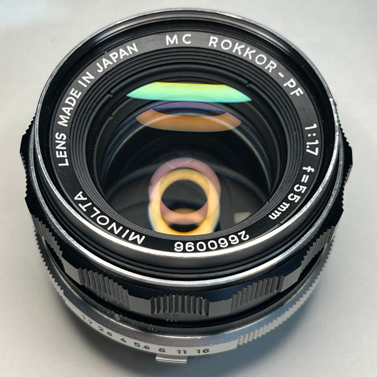 미놀타 55mm f1.7 렌즈 이미지