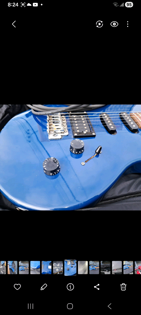 일렉기타 삼익전자기타 전기기타+ 가방 케이블 세트--6