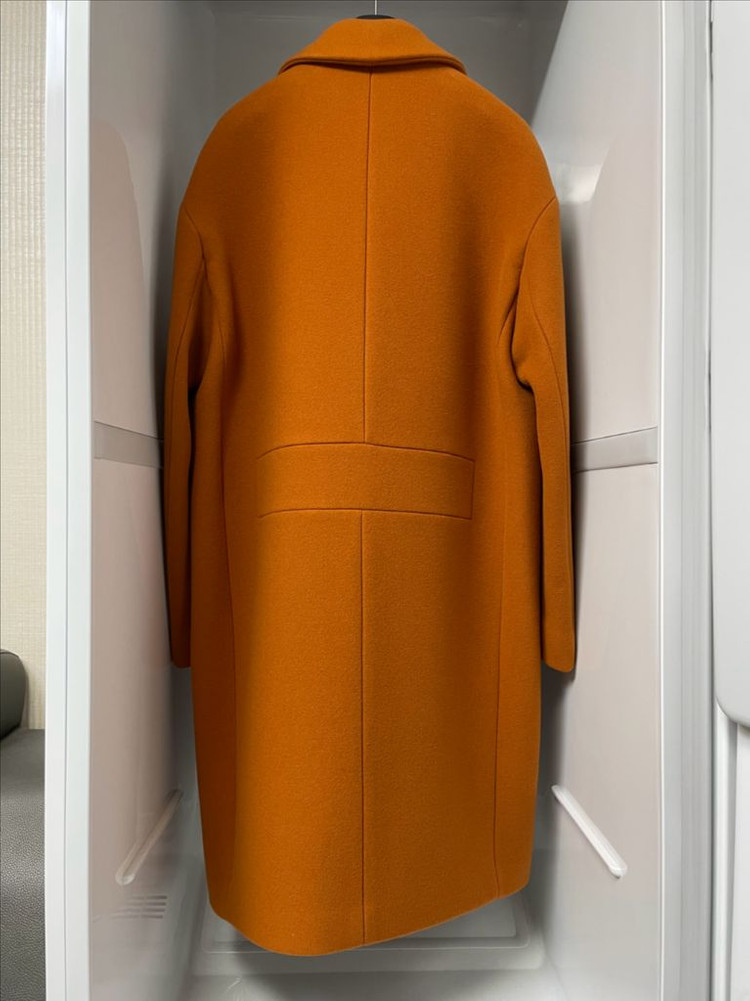 시스템옴므 캐시미어 오렌지 오버핏 코트 95사이즈--1