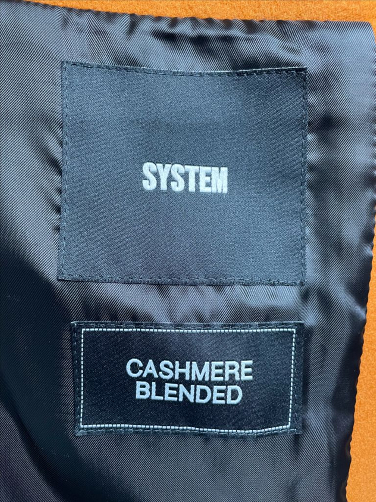 시스템옴므 캐시미어 오렌지 오버핏 코트 95사이즈--4