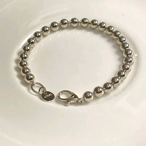 14k 리얼화이트골드볼 팔찌