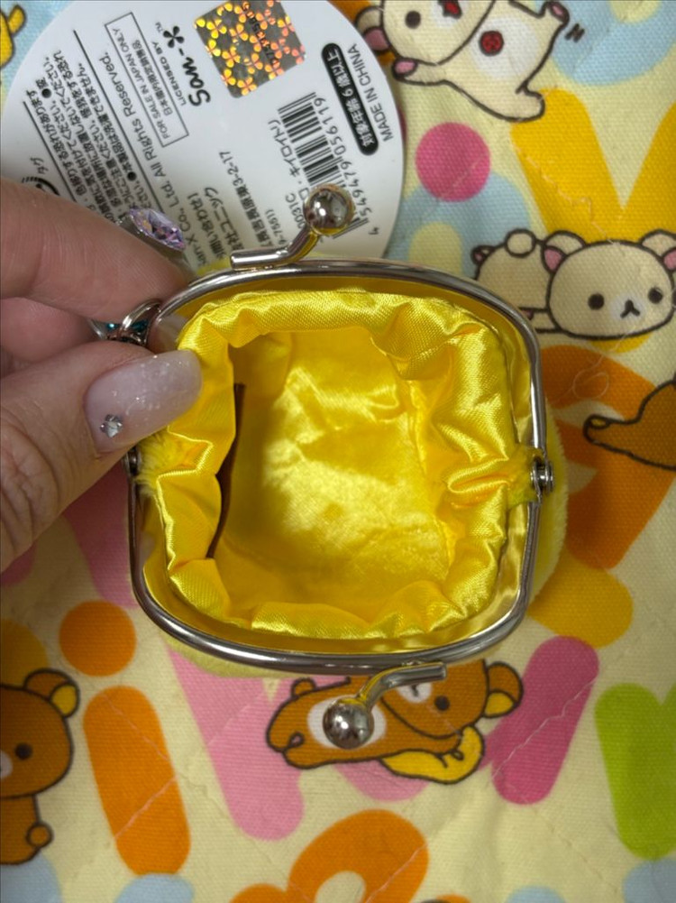 산엑스 키이로이토리 미니 가마구치 동전지갑 키링 [일본정품 새상품] 이미지