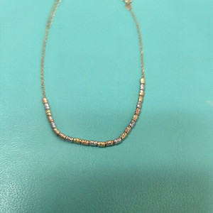 14k 삼색 이태리 팔찌