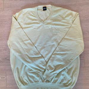 BOSS V넥 니트 멜론색 XL