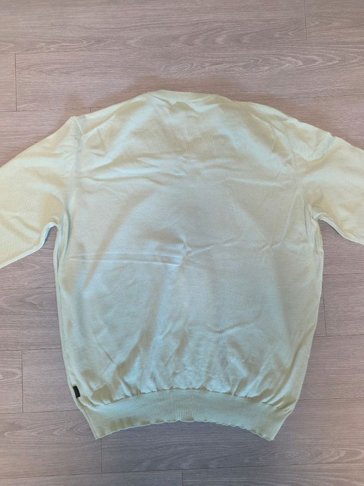 BOSS V넥 니트 멜론색 XL--4