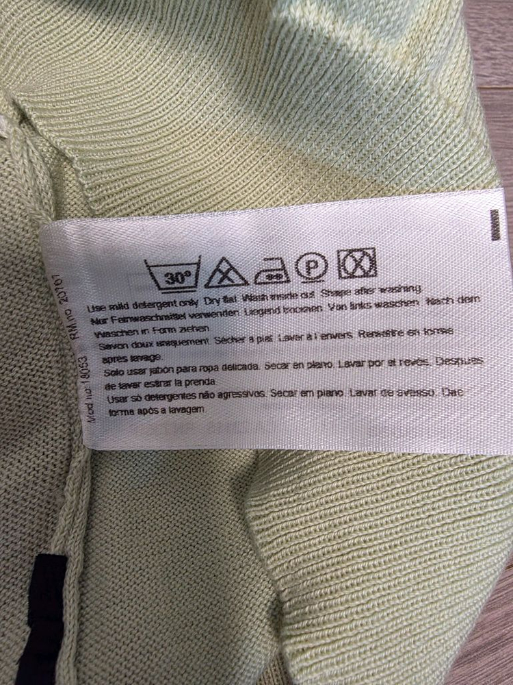 BOSS V넥 니트 멜론색 XL--6