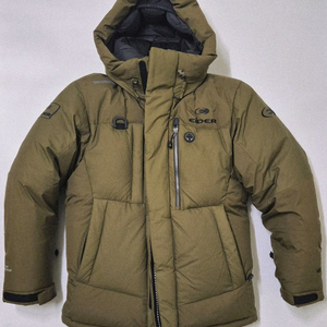 (M/95) 아이더 캄피로 카키 대장급 구스 패딩 노스페이스 히말라야
