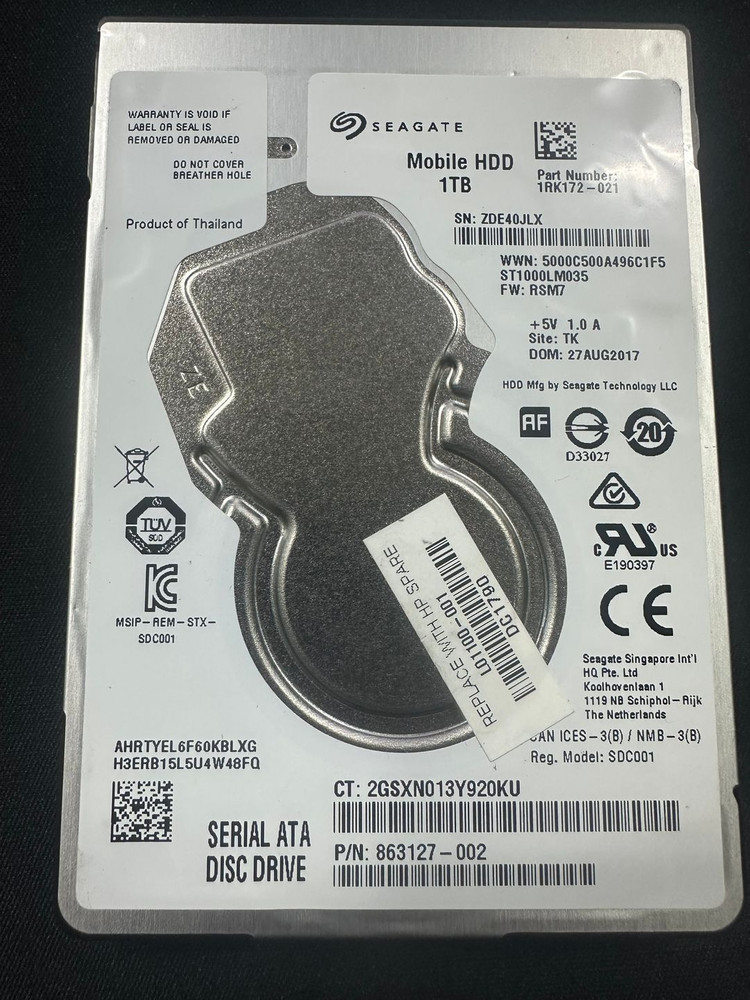 노트북용 HDD 1TB 3개 판매합니다. 이미지