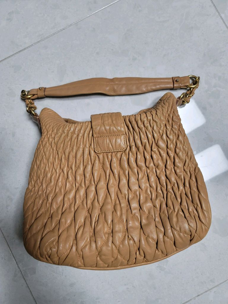 니나리치 연핑크가죽 체인 호보백 미우미우맛--1