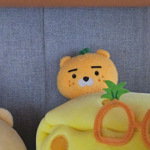 카카오프렌즈 카카오 라이언 제주도 제주 감귤 오렌지 인형 인테리어 소품 귀여운 장식 빈티지 방꾸미기