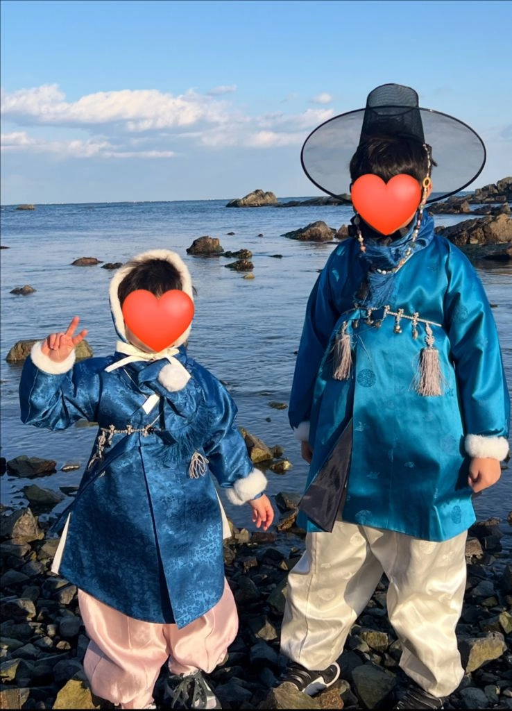 6세 남아 한복 6호 (전체구성 포함, 우체국 당일발송 가능) 이미지