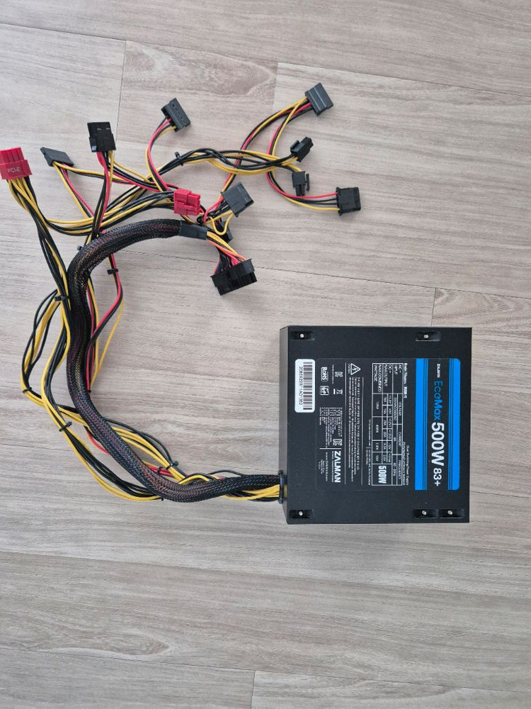 잘만 EcoMax 500W 83+ 파워 서플라이--3