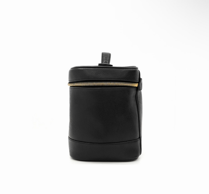 [OS] 샤넬 여성 CC로고 캐비어 탑핸들 코스매틱 파우치 베니티 핸드백--1