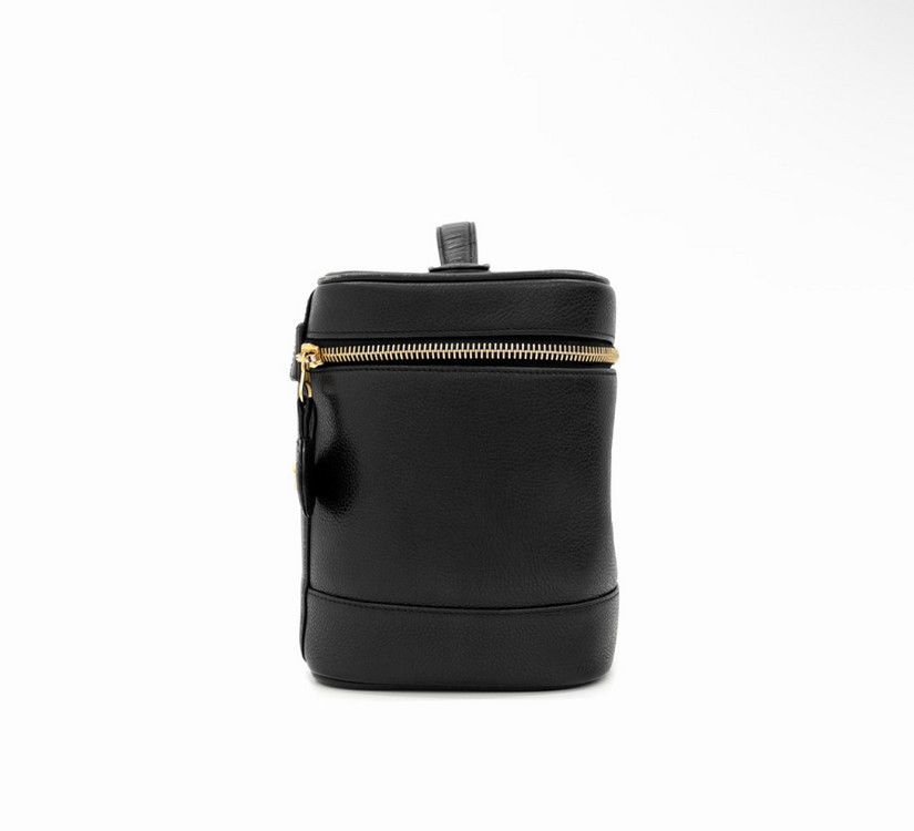 [OS] 샤넬 여성 CC로고 캐비어 탑핸들 코스매틱 파우치 베니티 핸드백--3