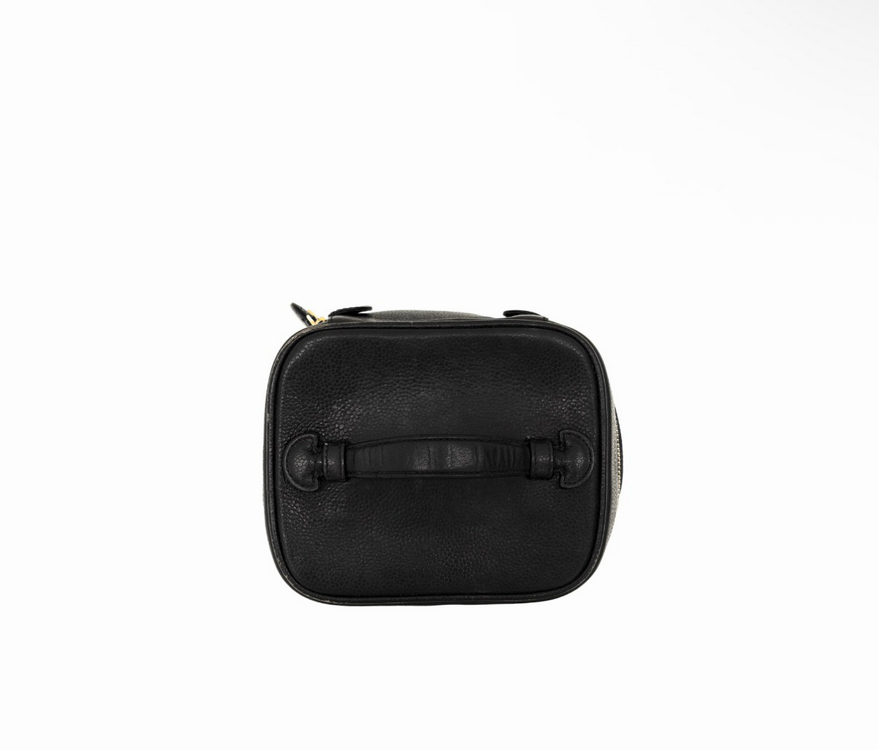 [OS] 샤넬 여성 CC로고 캐비어 탑핸들 코스매틱 파우치 베니티 핸드백--5