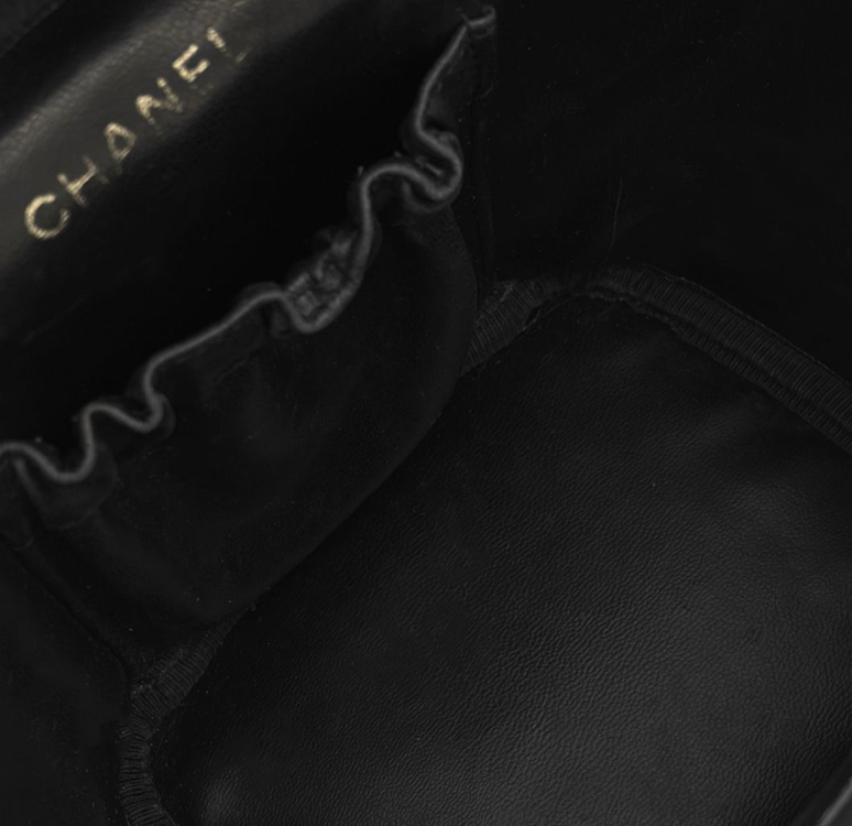 [OS] 샤넬 여성 CC로고 캐비어 탑핸들 코스매틱 파우치 베니티 핸드백--8