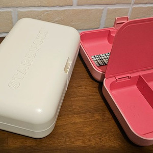 스타벅스 2022 서머 캐빈 파우치 크림/핑크