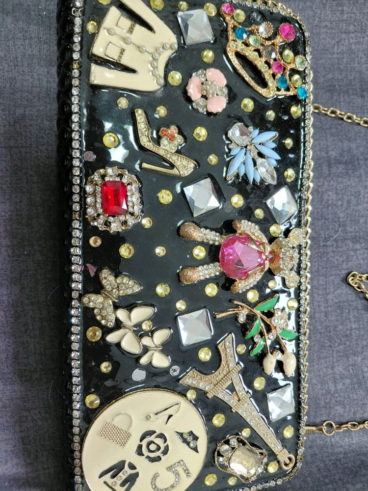 비즈 장식 체인백--1