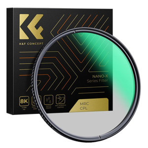 K&F Concept 62mm NANO-X 슬림 MRC CPL 필터 (새상품) 8K AGC Japan Glass