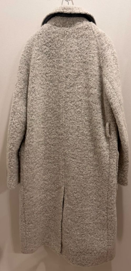 정가41.9) 마론에디션 크림멜란지 알파카 울코트[미들사이즈] 이미지