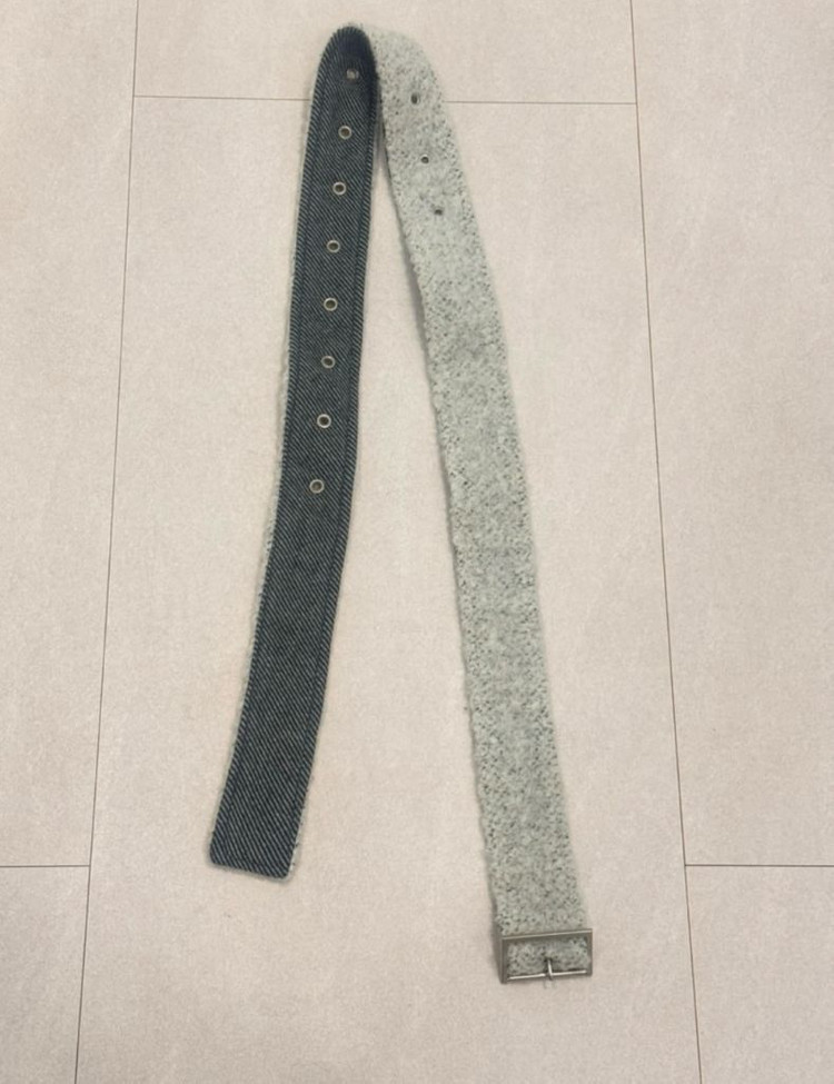 정가41.9) 마론에디션 크림멜란지 알파카 울코트[미들사이즈] 이미지